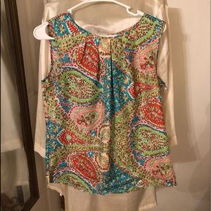 Talbots sleeveless blouse